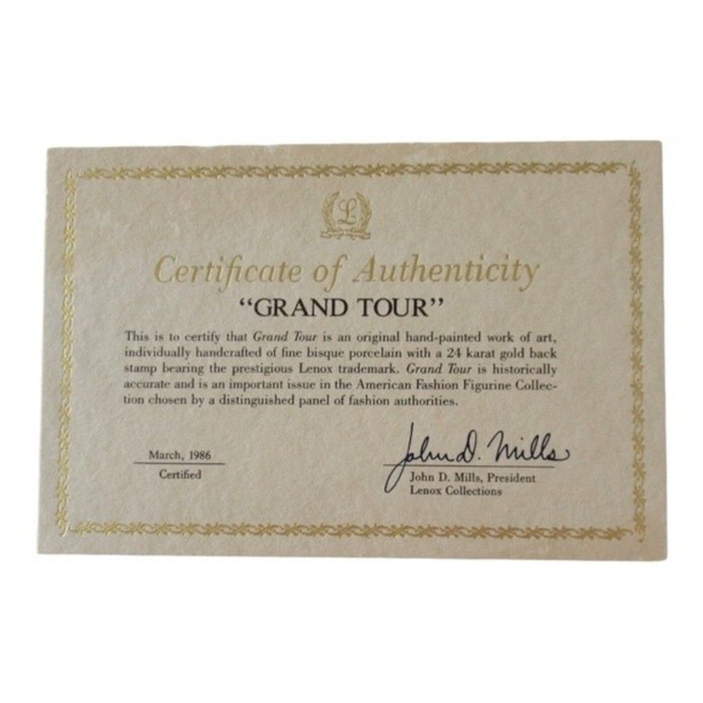 Lenox Vintage Grand Tour Fine Bisque Porcelain Sculpture - Picture 14 of 15